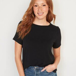 Old Navy Luxe Crew-Neck Black T-Shirt/L